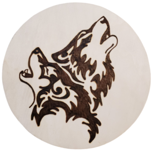 Two Howling Wolves