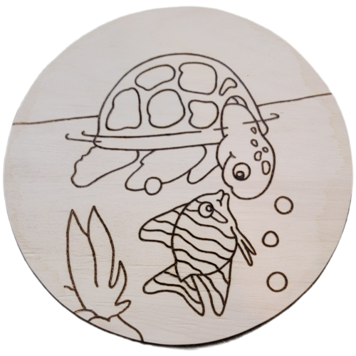 happy turtle and fish