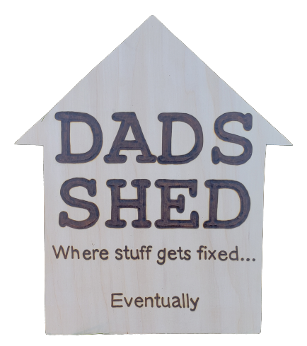 dads shed where stuff gets fixed eventually