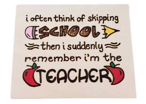 i often think of skipping school